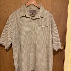 Honolua surf company brown plaid men’s button down men’s xl